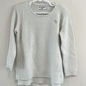 Abercrombie Kids Girls Cream Sweater Size 3/4